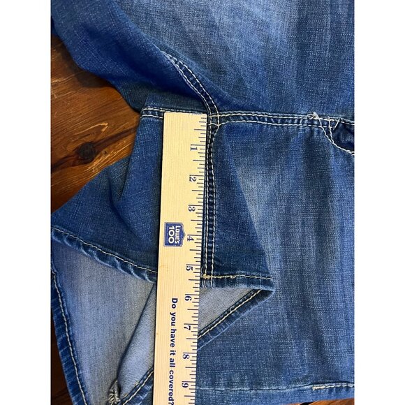 Seven7 women's denim short size 12 embellished back pockets - Picture 9 of 9